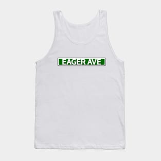 Eager Ave Street Sign Tank Top